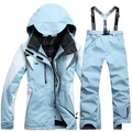 Amina - Winddichter 2 teiliger Skianzug mit Kapuze warmer Jacke und passender Hose