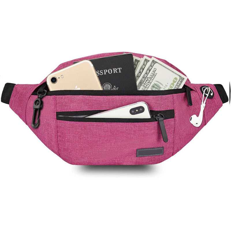 CarrySnap – Multifunktionale Gürteltasche mit Reißverschlusstaschen und verstellbaren Riemen
