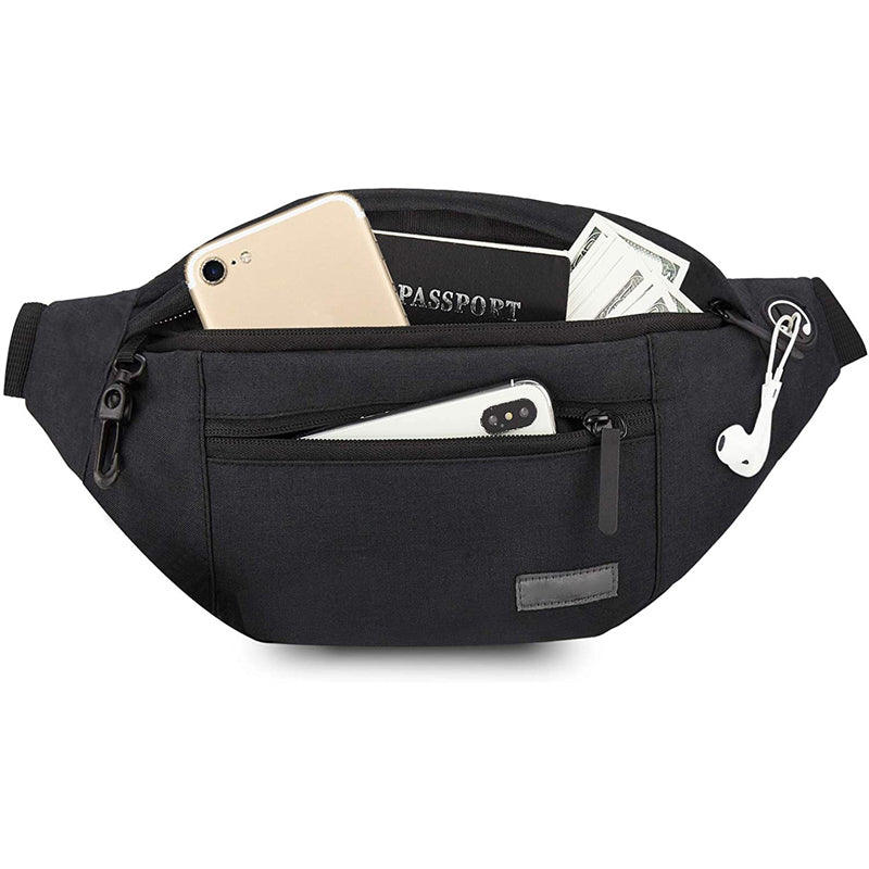 CarrySnap – Multifunktionale Gürteltasche mit Reißverschlusstaschen und verstellbaren Riemen