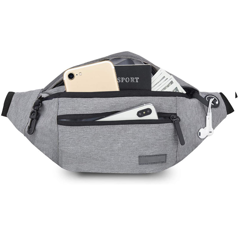 CarrySnap – Multifunktionale Gürteltasche mit Reißverschlusstaschen und verstellbaren Riemen