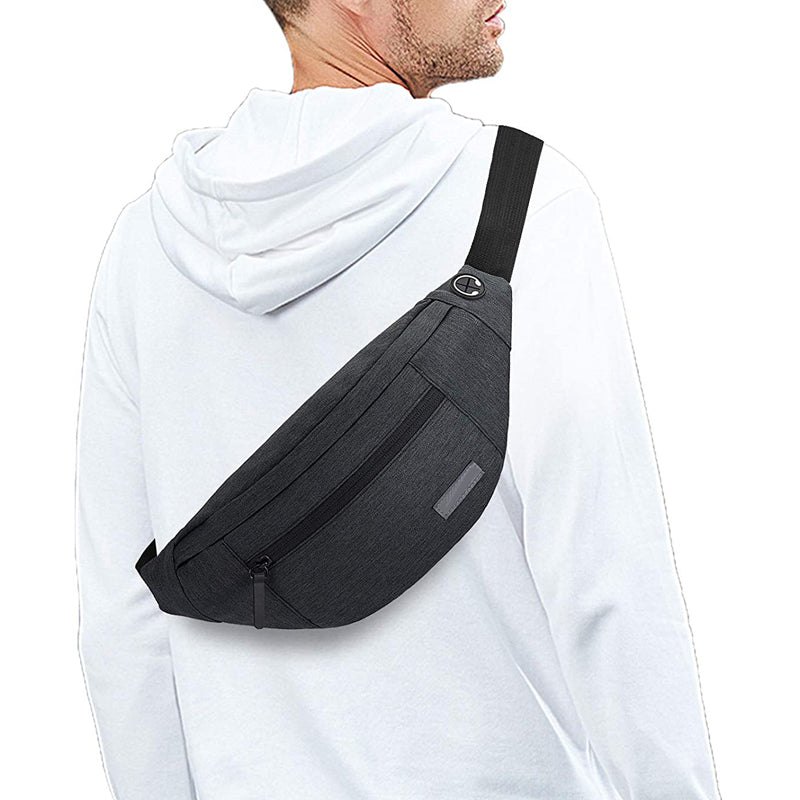 CarrySnap – Multifunktionale Gürteltasche mit Reißverschlusstaschen und verstellbaren Riemen
