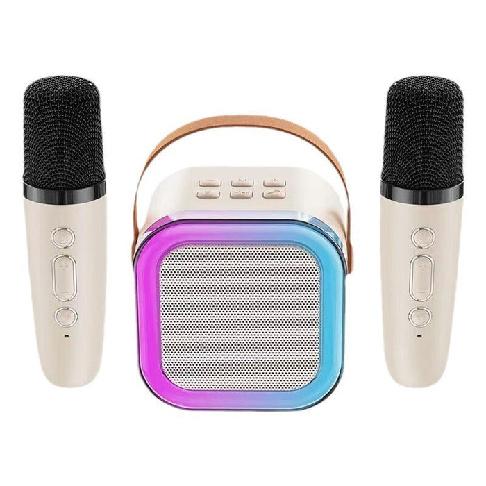 EchoTune – Mini Karaoke Lautsprecher mit kabellosen Mikrofonen für Singspaß Hause