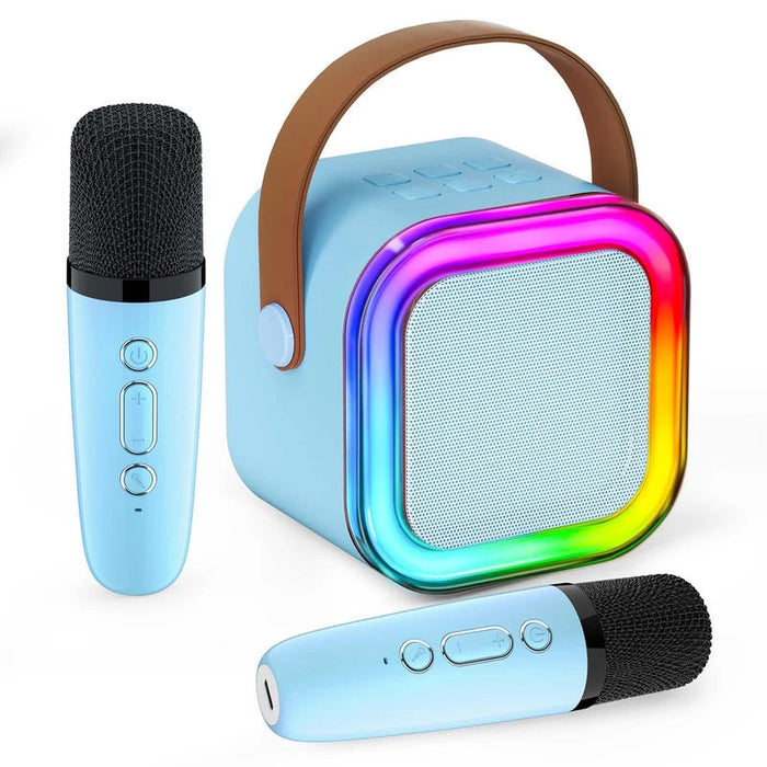 EchoTune – Mini Karaoke Lautsprecher mit kabellosen Mikrofonen für Singspaß Hause