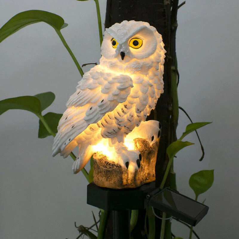 OwlGlow – Solar Gartenleuchte mit warmem Licht und dekorativem Eulen Entwerfen