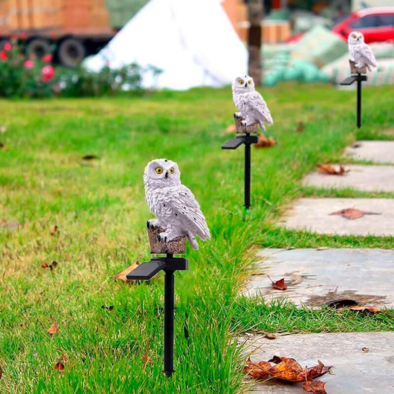 OwlGlow – Solar Gartenleuchte mit warmem Licht und dekorativem Eulen Entwerfen