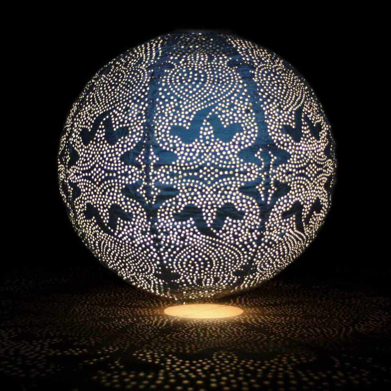 LumiMosaic - Solarlaterne mit handgefertigtem Marrakesch Muster für elegante Außenbeleuchtung