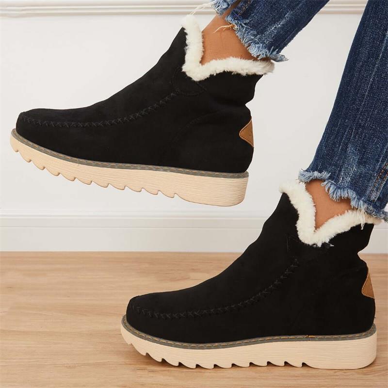 Cleo - Bequem Warm Rutschfest Knöchel Schuhe