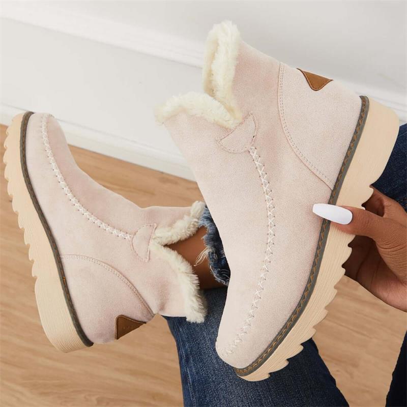 Cleo - Bequem Warm Rutschfest Knöchel Schuhe