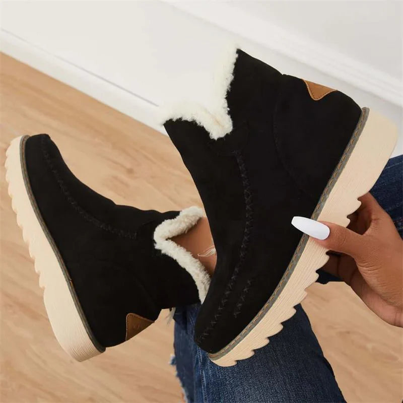 Cleo - Bequem Warm Rutschfest Knöchel Schuhe