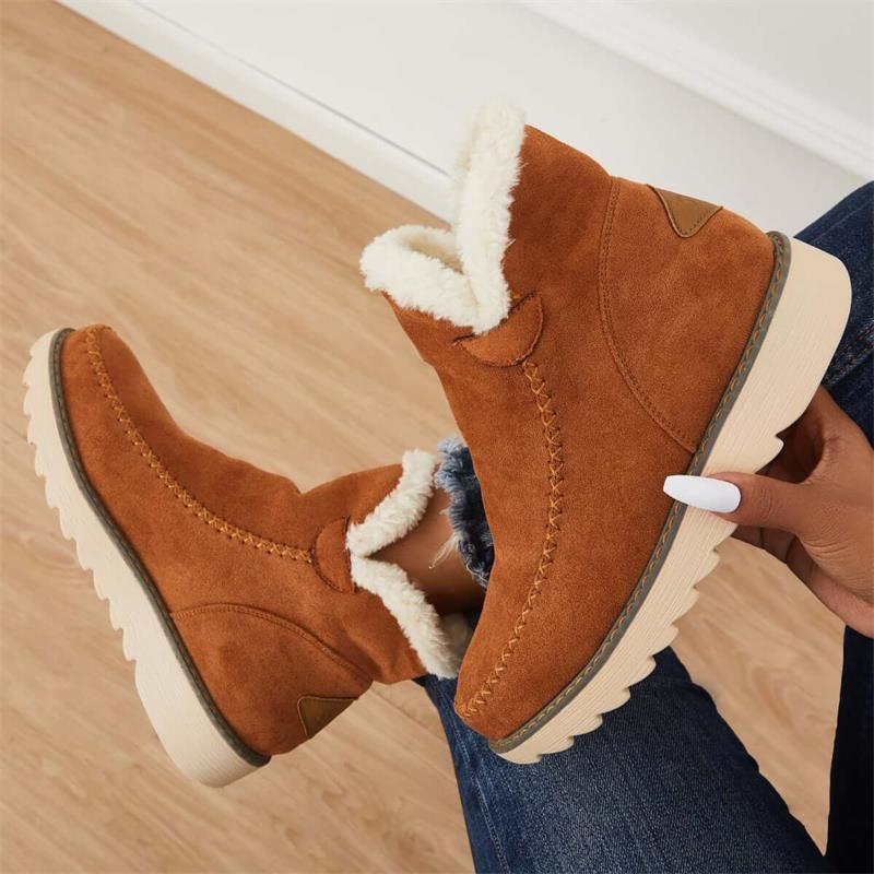 Cleo - Bequem Warm Rutschfest Knöchel Schuhe