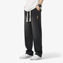 Alaric – Lässige Hose mit weitem Bein verstellbarem Kordelzug und Taschen