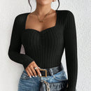 Ylenia - Bequemes langärmeliges Stricktop