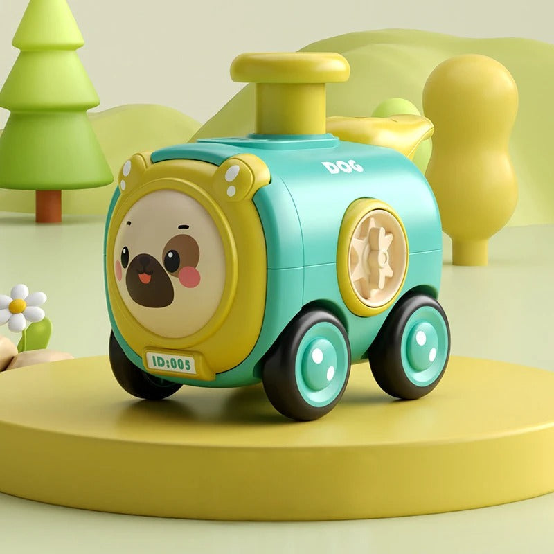 TootleTrek – Mini Eisenbahnspielzeug mit Tiergesichtern Pfeifgeräuschen und Berührungsreaktionen