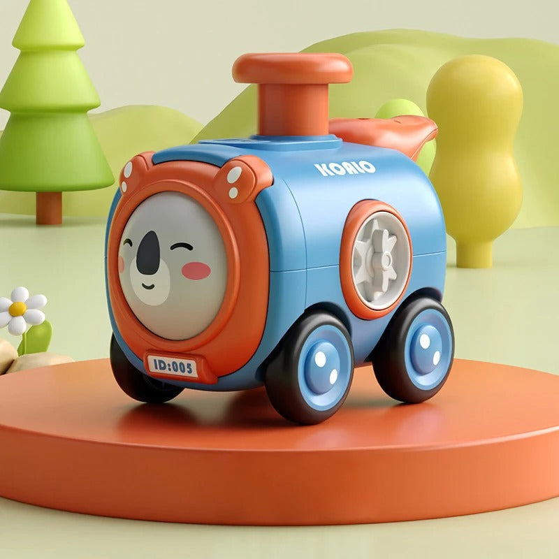 TootleTrek – Mini Eisenbahnspielzeug mit Tiergesichtern Pfeifgeräuschen und Berührungsreaktionen
