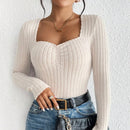 Ylenia - Bequemes langärmeliges Stricktop