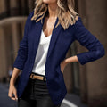 Karla - Bequemer Langarm Blazer mit Reverskragen und Taschen