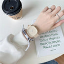 Anneliese – Modische Uhr mit quadratischem Zifferblatt und verstellbarem Armband