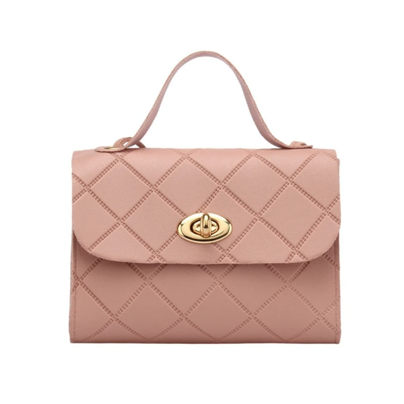 Romy – Großes Fassungsvermögen Handtasche mit Streifendesign und verstellbarem Riemen
