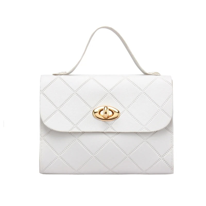Romy – Großes Fassungsvermögen Handtasche mit Streifendesign und verstellbarem Riemen