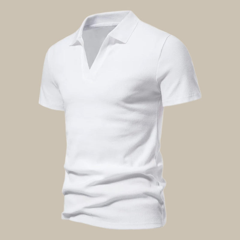 Felix – Lässiges Slim Fit V Ausschnitt Shirt mit kurzem Arm