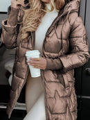 Emilia - Warmer Langärmelig Kapuze Mantel Mit Reißverschluss