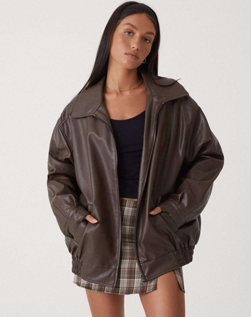 Mila - Langärmelig Reverskragen Jacke Mit Reißverschluß