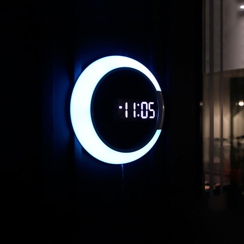 GlowClock - Dekorative LED Wanduhr mit Fernbedienung