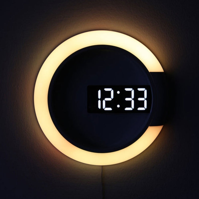 GlowClock - Dekorative LED Wanduhr mit Fernbedienung