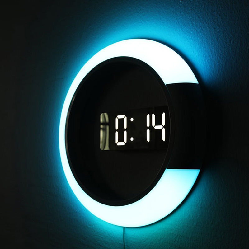 GlowClock - Dekorative LED Wanduhr mit Fernbedienung