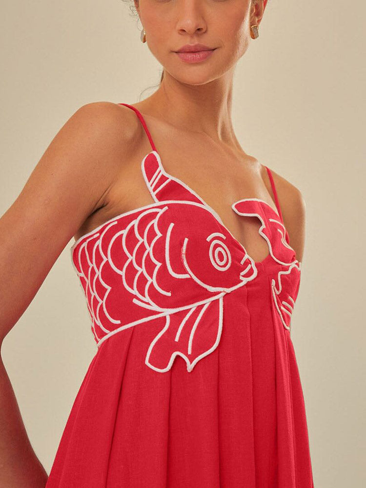 Dalia – Maxikleid mit asymmetrischem Schnitt und locker fallender Passform