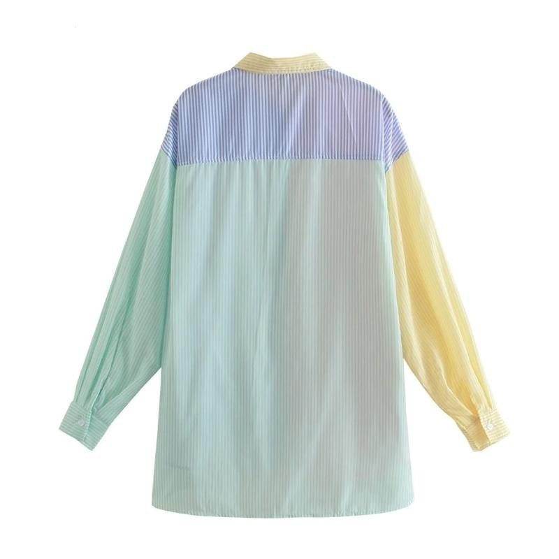 Mira - Übergroßes Button-up-Hemd mit langen Ärmeln