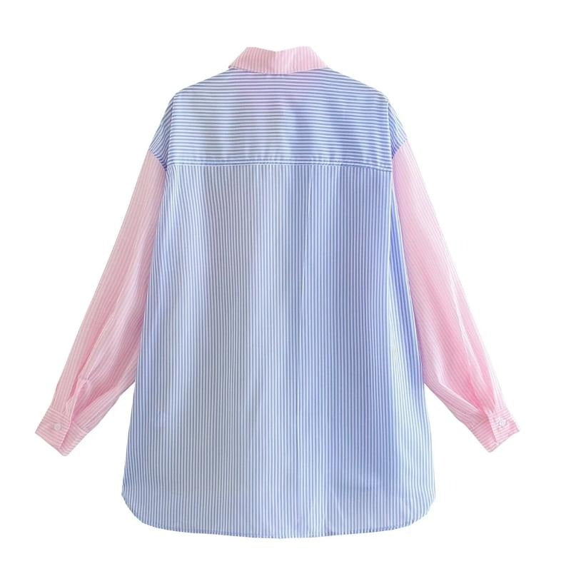 Mira - Übergroßes Button-up-Hemd mit langen Ärmeln
